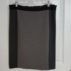 Colorblock pencil skirt